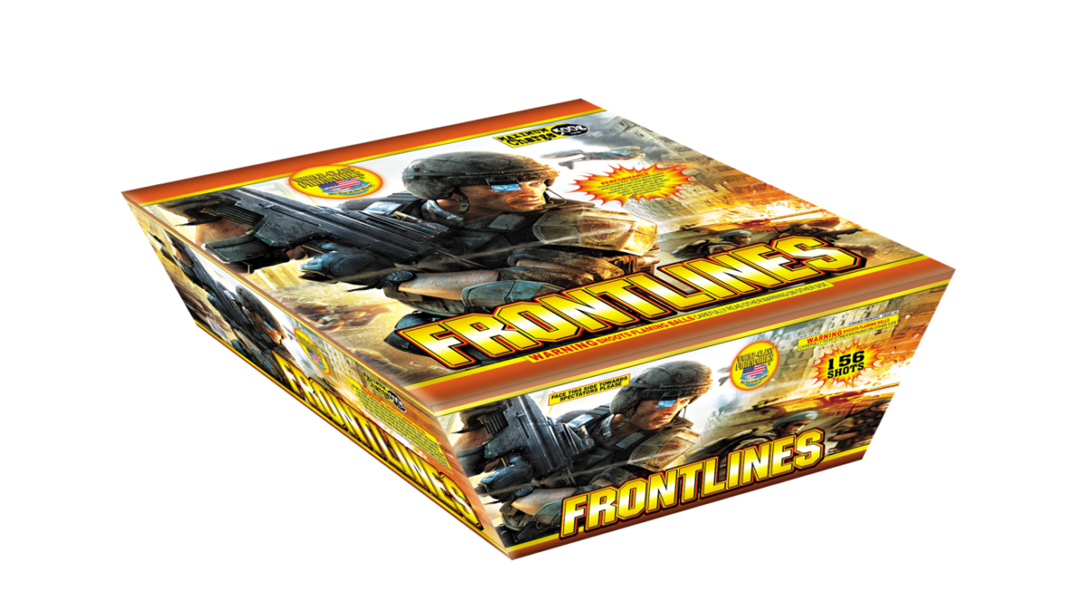 Front Lines 500 gram cake ⋆ PyroSpot Fireworks