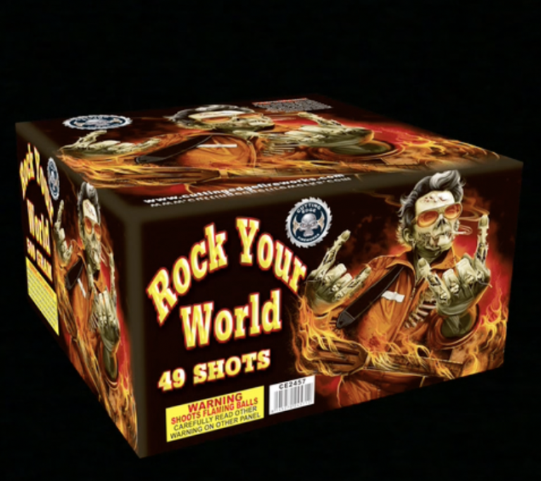 Rock your World ⋆ 500 gram cake ⋆ PyroSpot Fireworks